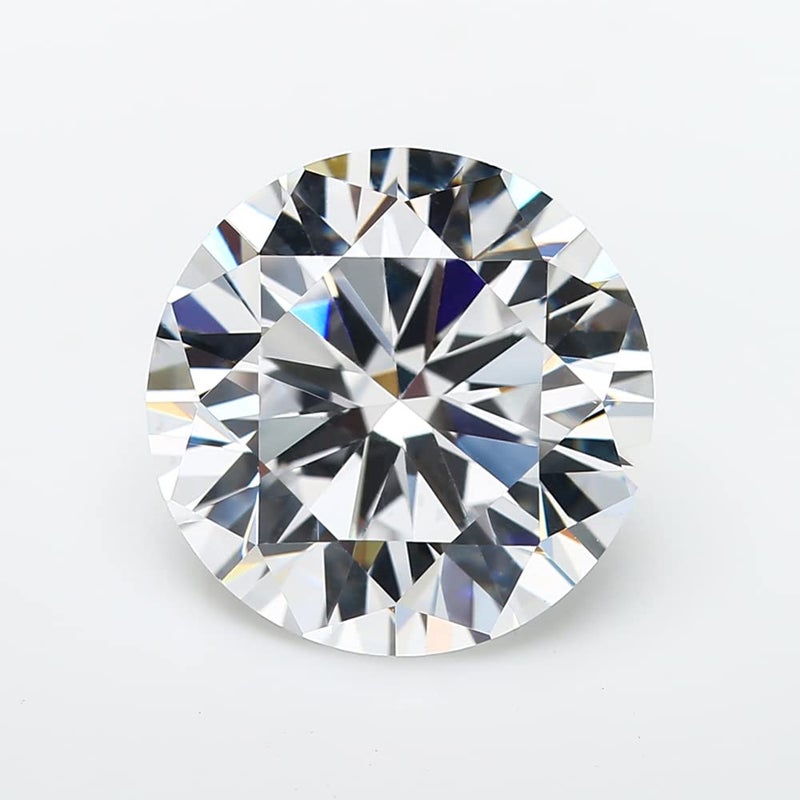 JIANGYUANGEMS 25pcs 9.0mm 5A Round Machine Cut White Cubic Zirconia Stone Loose CZ Synthetic Gemstone for Jewelry Making - Image 2